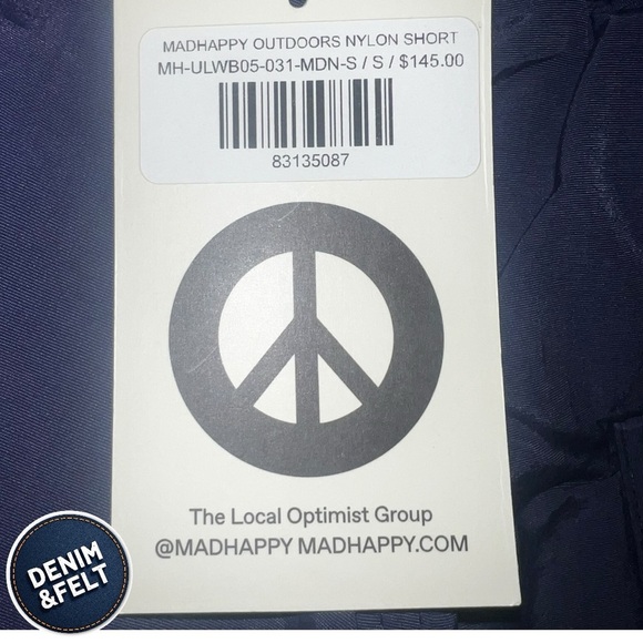 MadHappy Unisex OUTDOORS NYLON SHORT Navy Blue/Midnight | NEW/NWT!!💙 - Picture 9 of 12